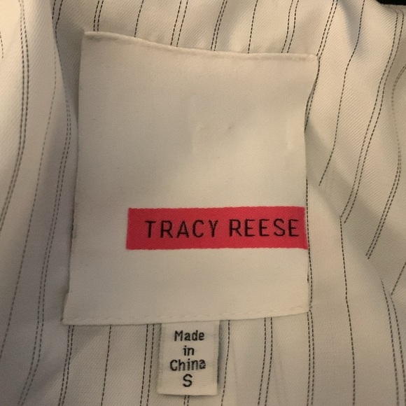 Tracy Reese Linen Blend Women's Black Blazer - Picture 3 of 5